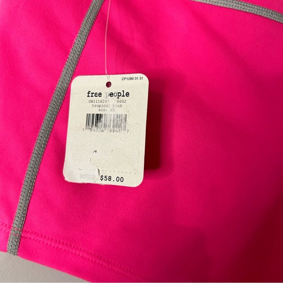 NWT Free People Movement You’re A Peach Shorty Shorts Hot Pink Neon - Picture 7 of 7